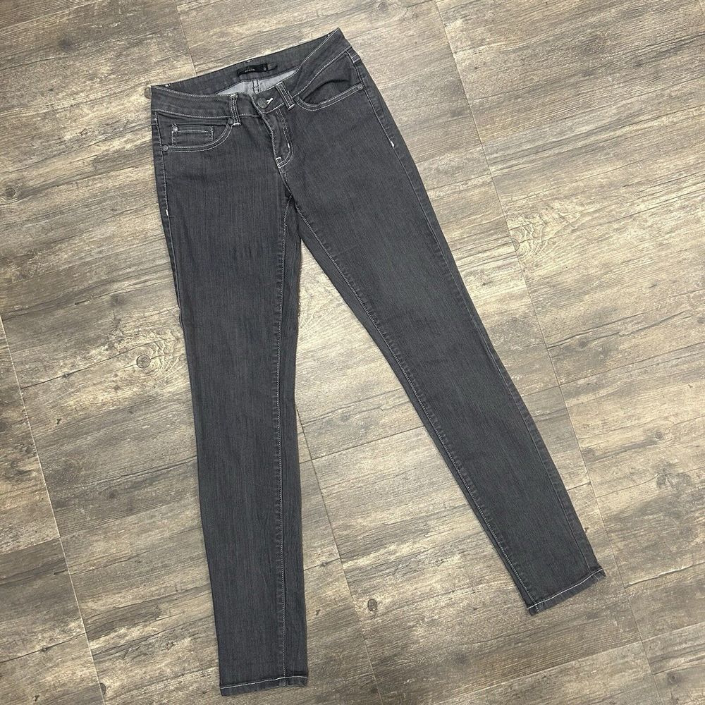 Prana Kara Jean Pants Slim Fit Stretch Women Size 0 Gray W4KARA112